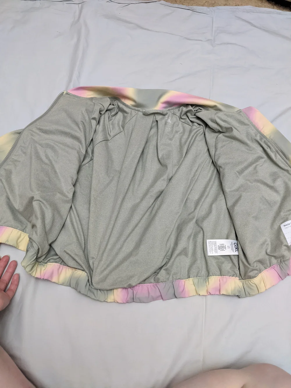 Athleta Girl Good Days Bomber Jacket Size L 12